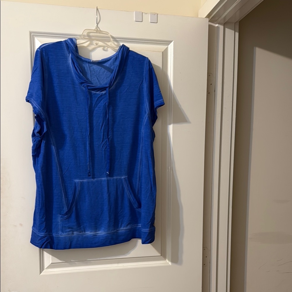 Blue Women's Casual Hoodie Top